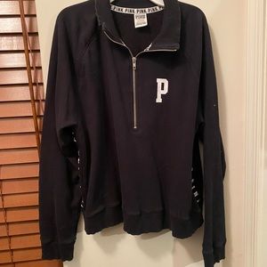 PINK half zip sweatshirt